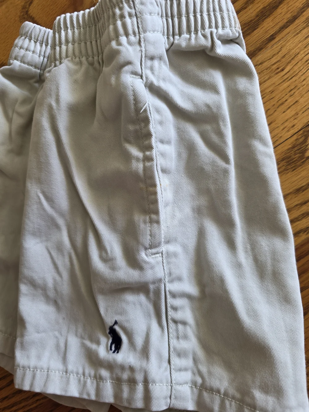 Ralph Lauren Light Gray Kids Pull-On Shorts with Polo Pony